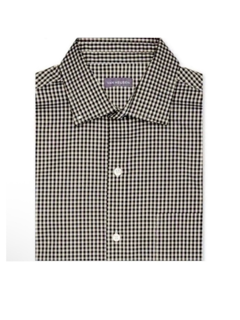 🆕-Van Heusen Classic Fit Stain Shield Long Sleeve Button-Down Shirt. NWT